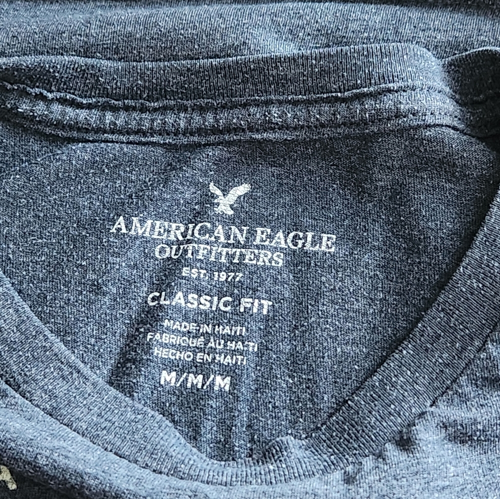 AEO Classic Fit M T-shirt With Native American Chief Head - Picture 8 of 11